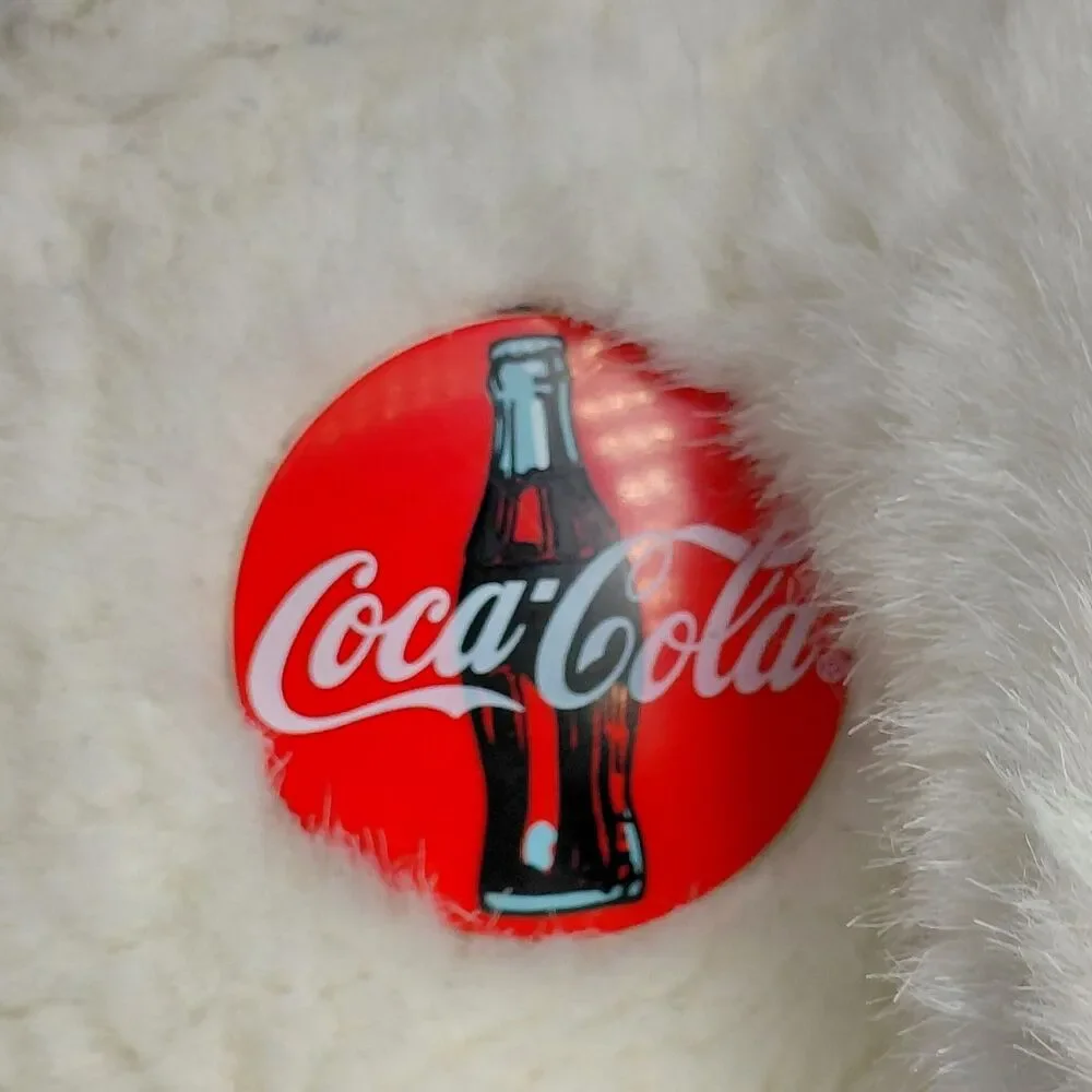 Vintage 1993 Coca-Cola Christmas Polar Bear Plush 7